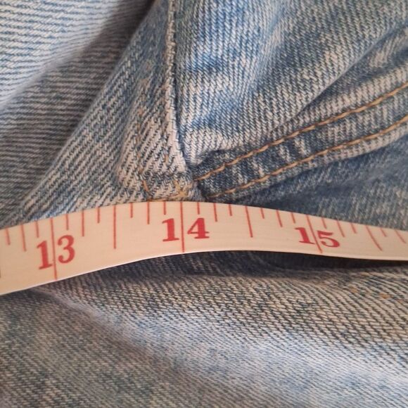 Old Navy Womens Denim Shorts OG Straight Raw Hem Plus Size 28 Country Western - Picture 7 of 7